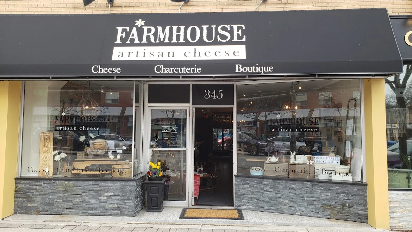 Farmhouse Artisan Cheese storefront at 345 Kerr Street, Oakville